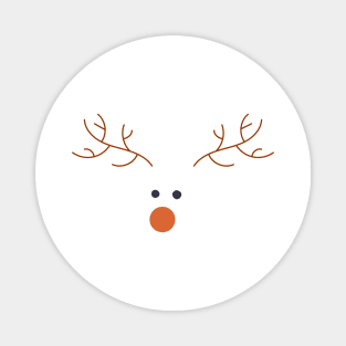 Christmas Rudolph the Reindeer Design Magnet